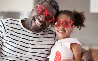 Cadeau de Saint-Valentin pour papa de sa fille