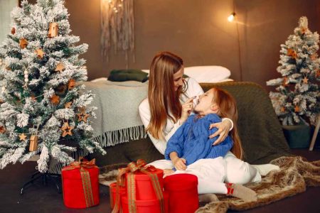 Un photo qui montre une mère est avec sa fille