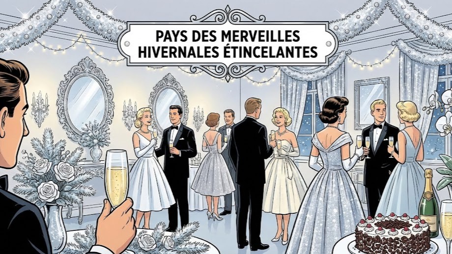 Pays des merveilles hivernales étincelantes