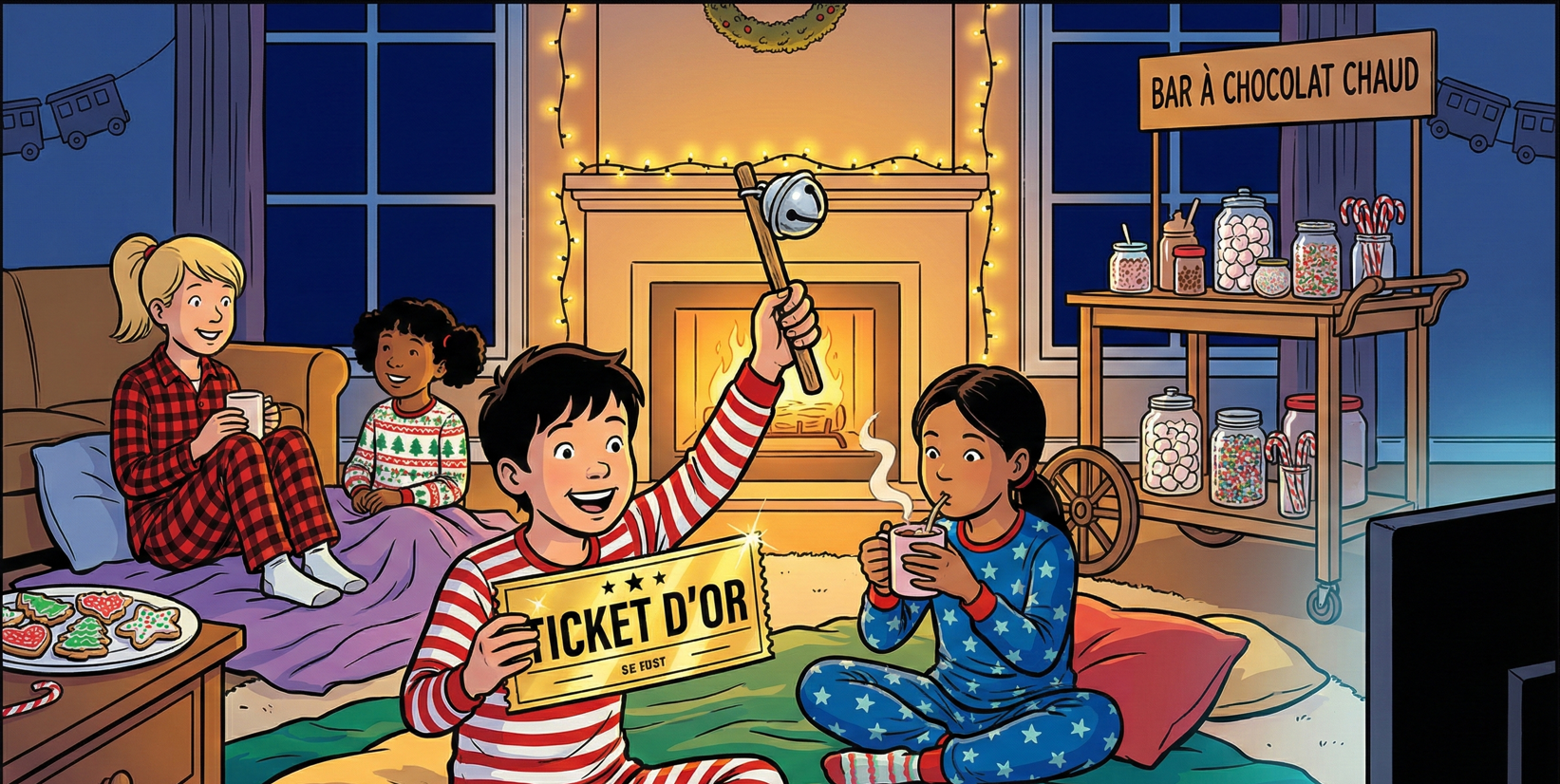 La soirée pyjama Polar Express
