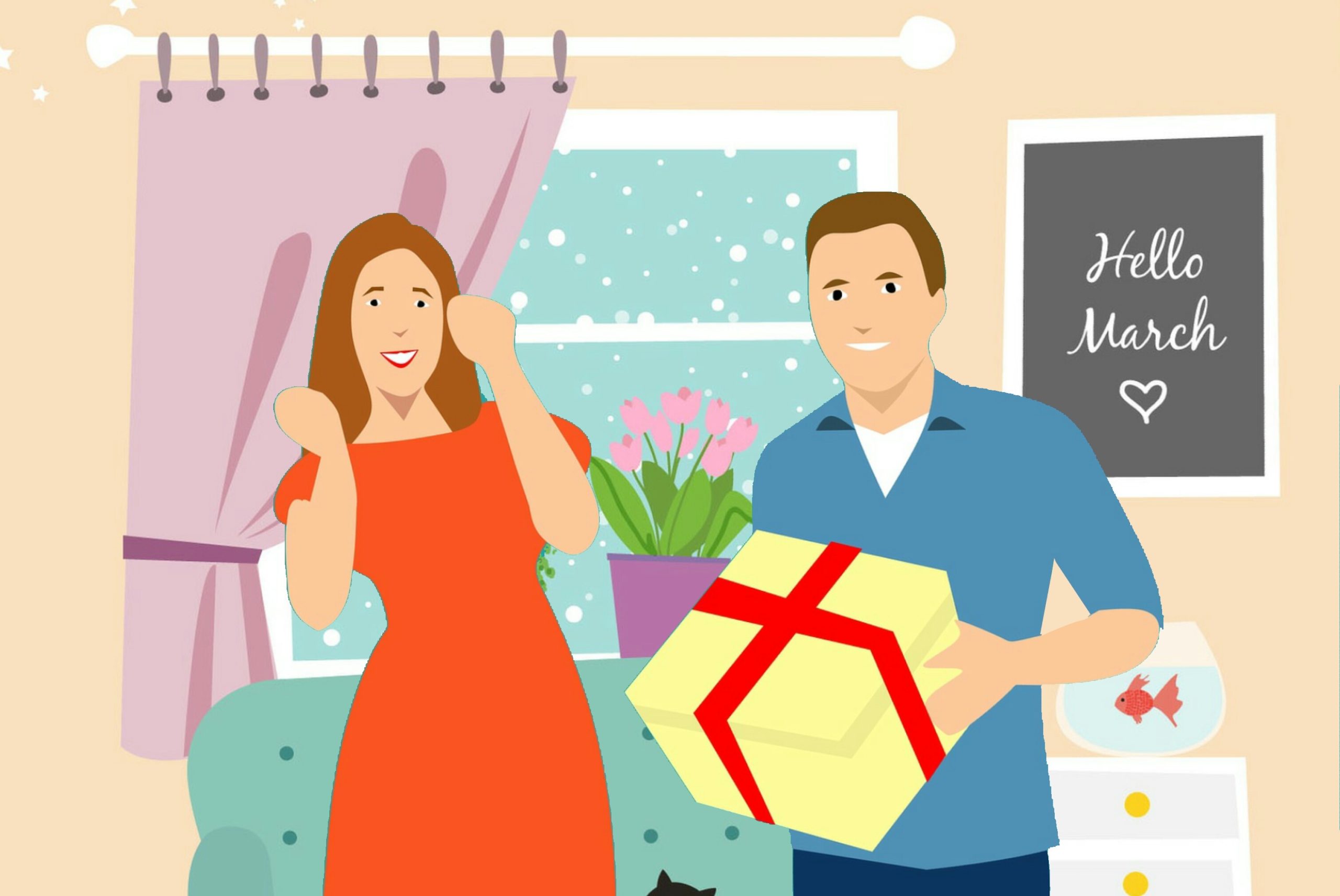 Un homme lisant avec un sourire ému une carte d'anniversaire accompagnant un cadeau personnalisé