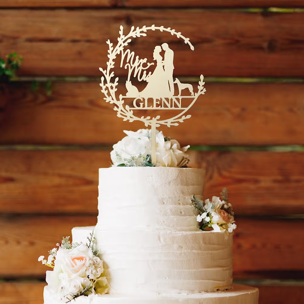 personnaliser le cake topper avec votre silhouette