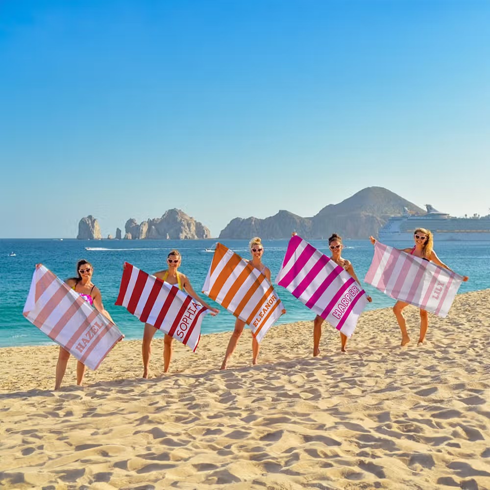 Personnalisez votre seviette de plage avec prénom