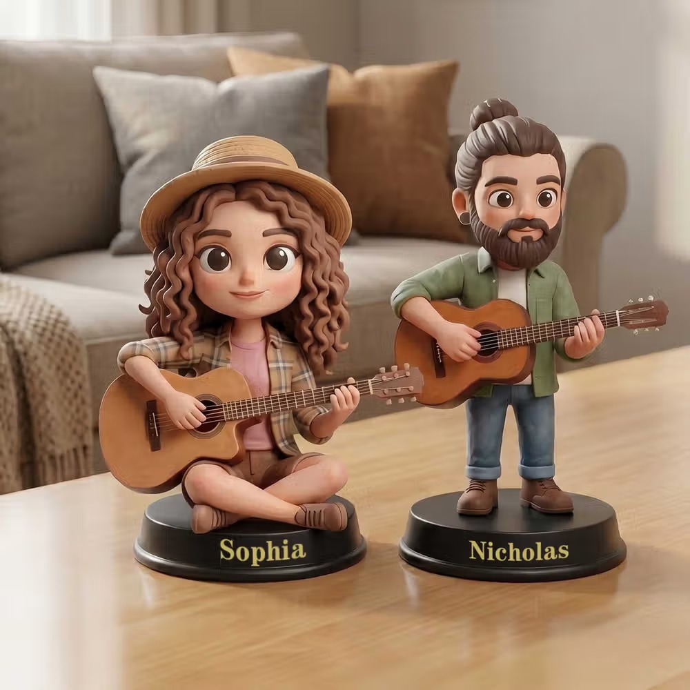 Figurine 3D personnalisée avec photo : une décoration unique pour les passionnés de musique