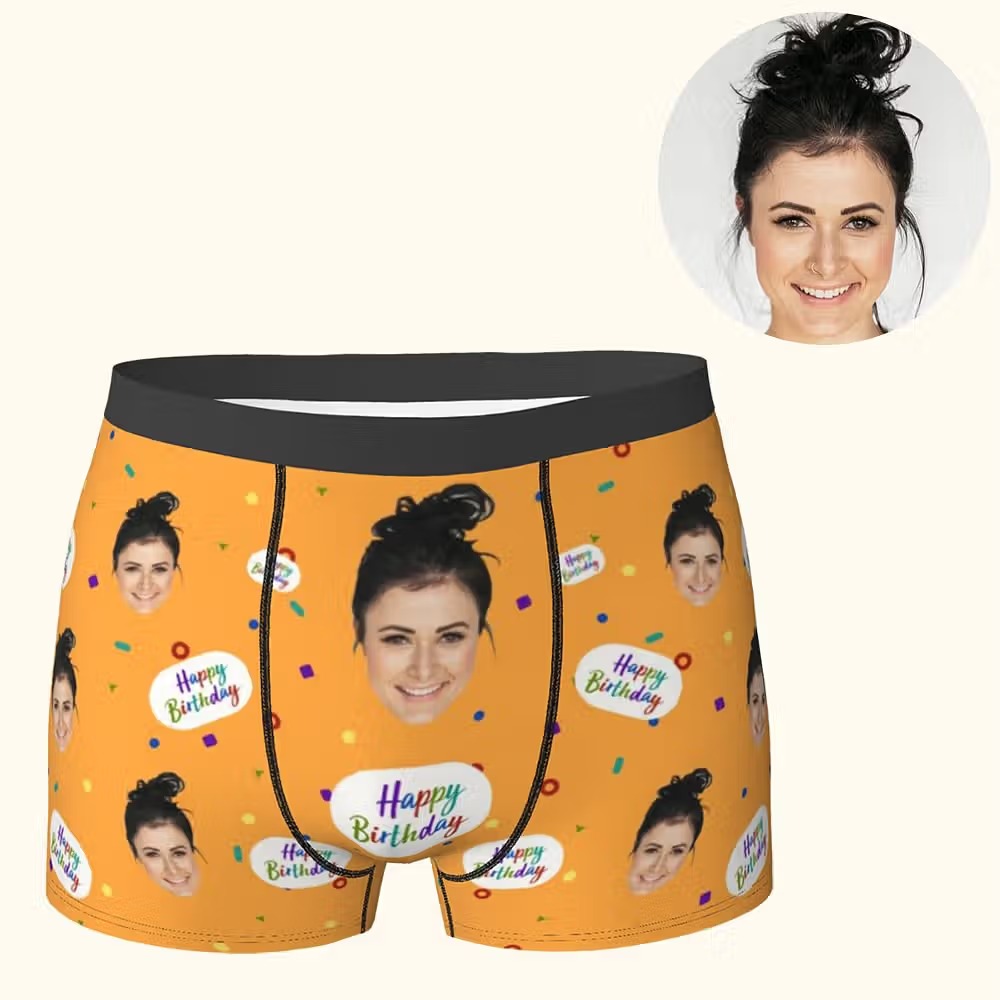 Quel cadeau d’anniversaire drôle offrir à son partenaire ? Le boxer personnalisé qui ne passe pas inaperçu