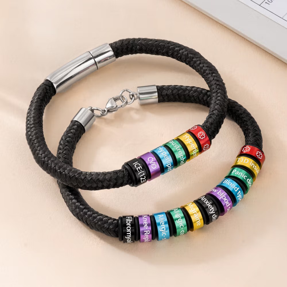 Pourquoi porter un bracelet d’alerte médicale personnalisé au quotidien ?