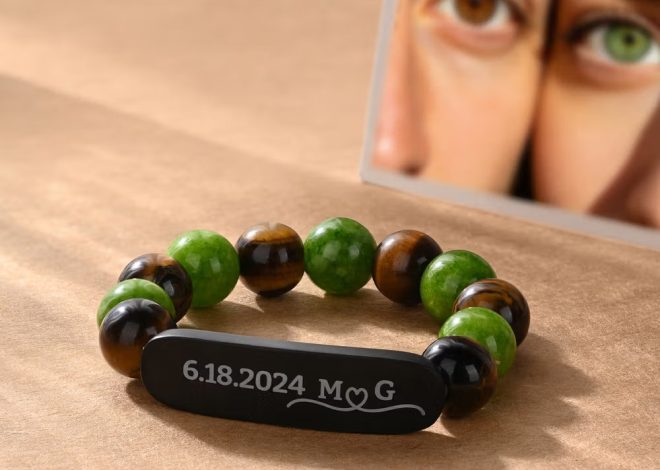 Bracelets de couple personnalisés : des perles inspirées de la couleur de vos yeux