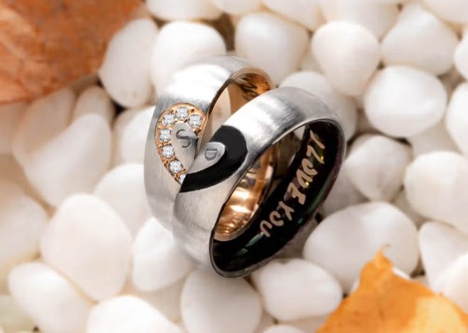 Bagues de couple personnalisées demi-cœur : le symbole ultime de votre amour éternel