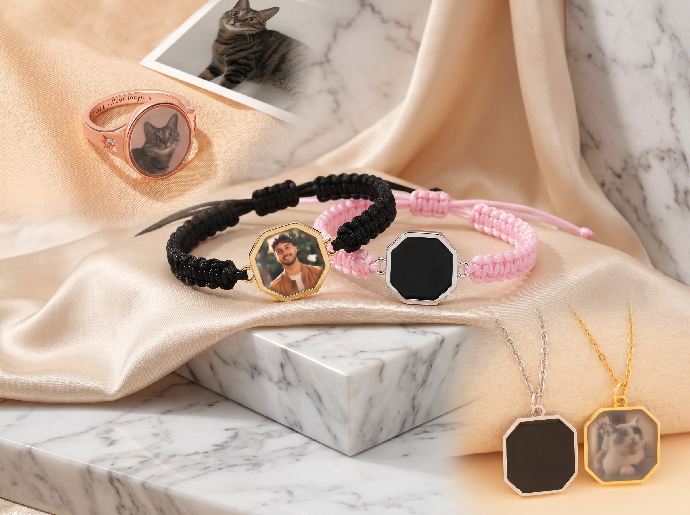 Oubliez l’ordinaire : la magie des bijoux personnalisés avec photo thermosensible