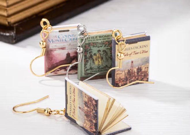 Boucles d’oreilles miniatures personnalisées livre : le cadeau rêvé pour les amoureux de la lecture