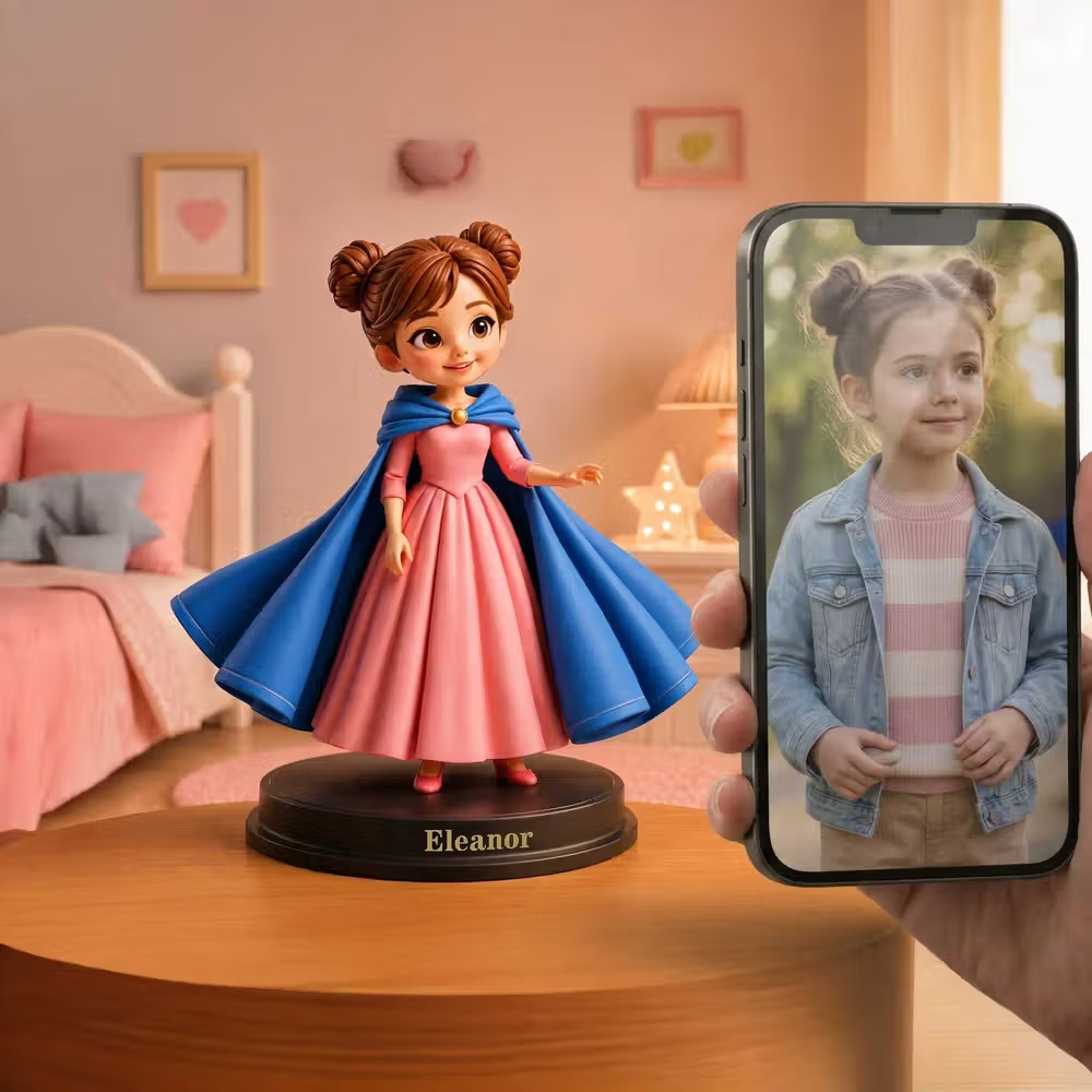 Réalisez son rêve avec une figurine de princesse 3D personnalisée à son effigie