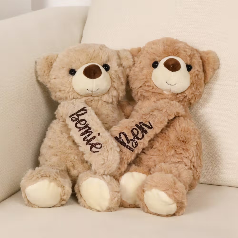 Ours en peluche parfumés personnalisés : le duo de câlins aromatique pour couple et amoureux