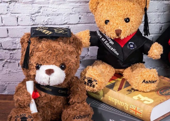 Ourson en peluche de remise de diplôme personnalisé : le souvenir inoubliable