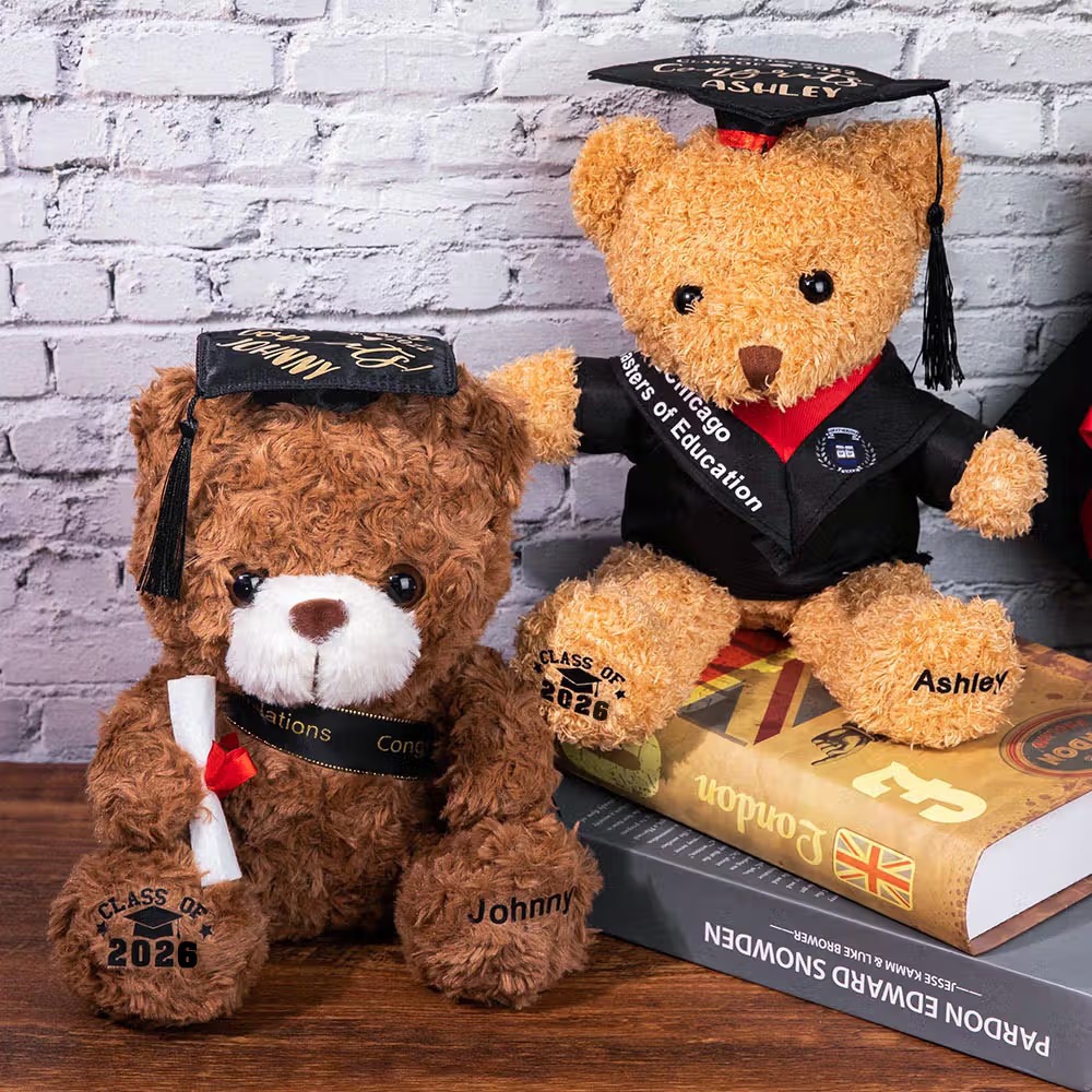 Ourson en peluche de remise de diplôme personnalisé : le souvenir inoubliable