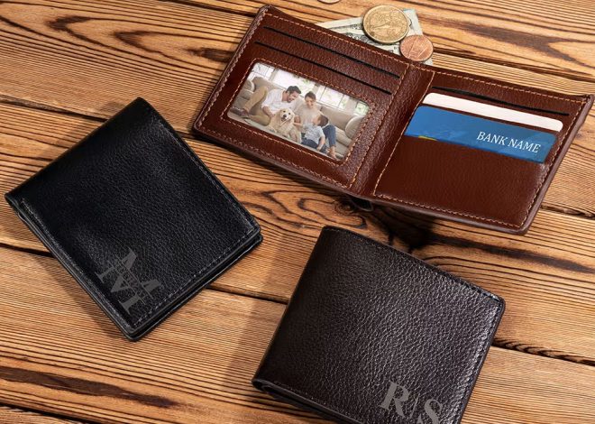 Le cadeau parfait pour lui : le portefeuille en cuir personnalisé et gravé