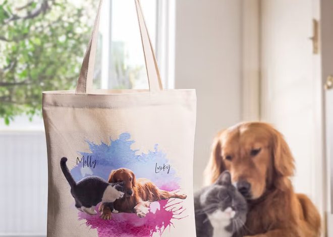 Sac en toile personnalisé avec photo d’animal : le grand cabas réutilisable pour amoureux des animaux