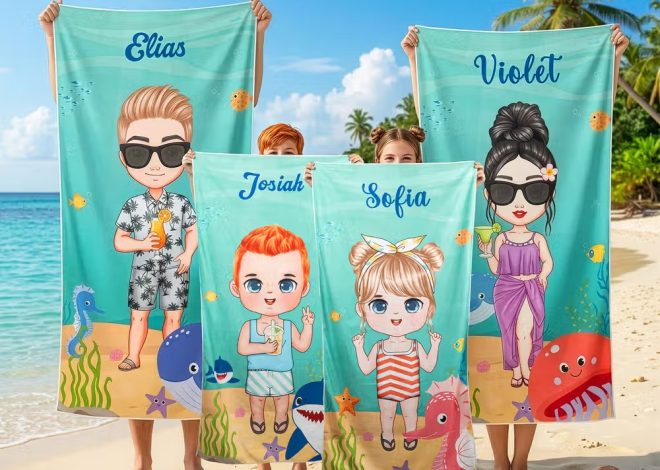 Quelle serviette de plage personnalisée choisir pour les enfants passionnés du monde marin ?