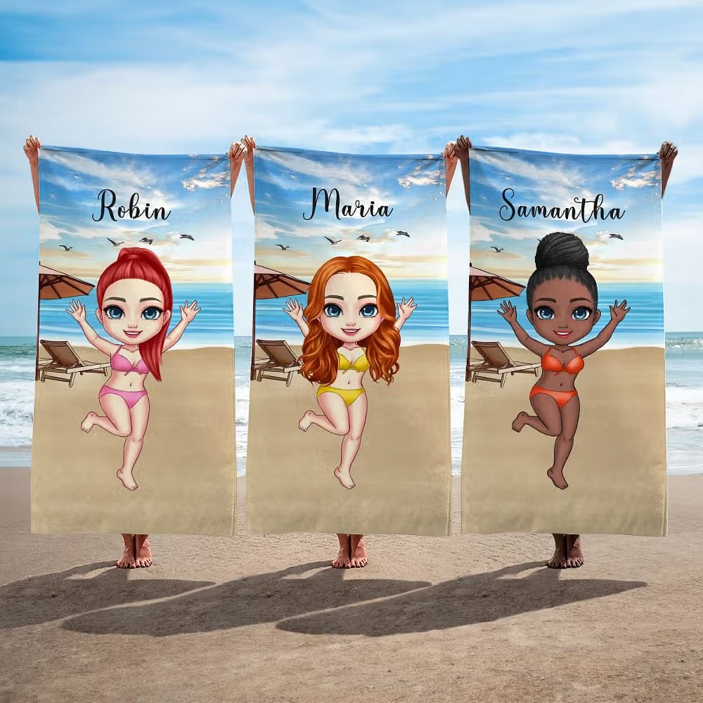 La serviette de plage personnalisée ultime pour des vacances en famille inoubliables