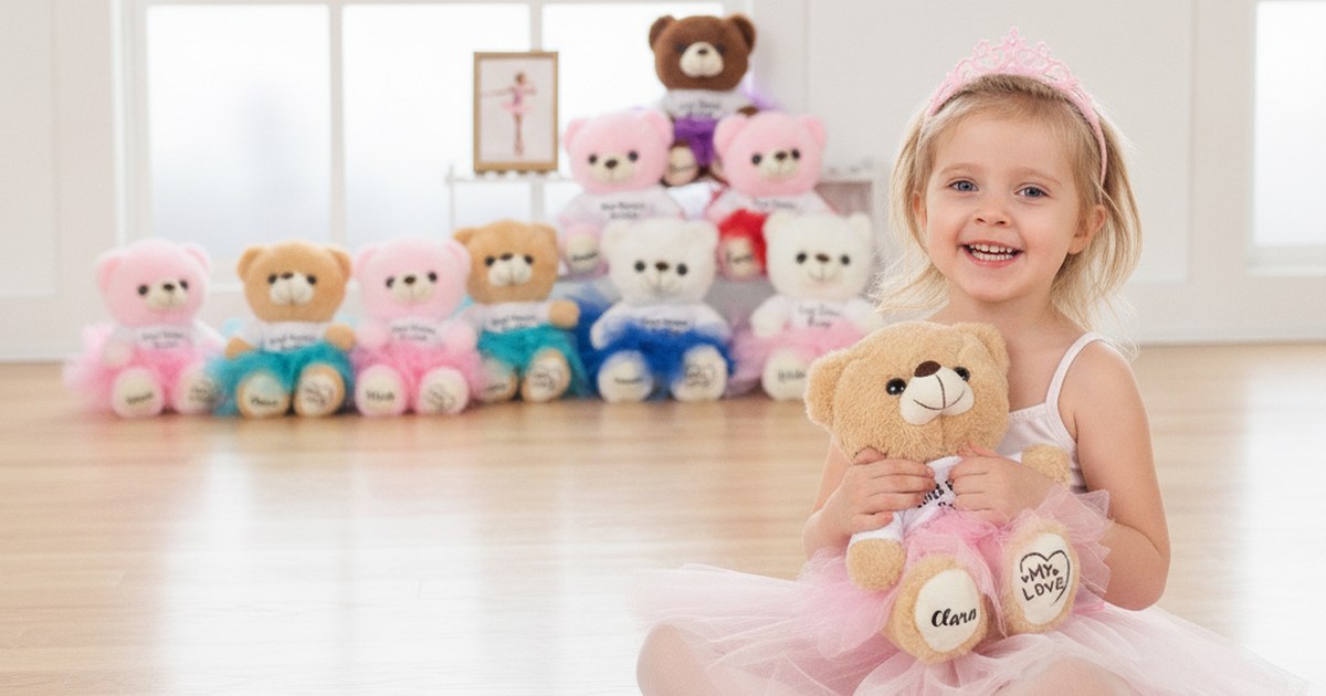 Ourson Danseur en Peluche Personnalisé avec Tutu : Le Cadeau Récital Féerique