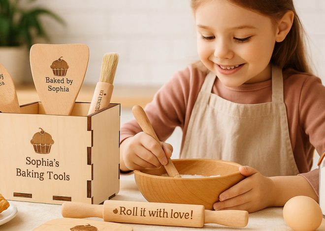 Set de Pâtisserie pour Enfants Personnalisé en Bois : Le Cadeau Créatif et Ludique