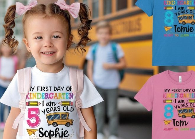 T-shirt Rentrée Scolaire Personnalisé en Coton : Le Souvenir Idéal pour Enfants