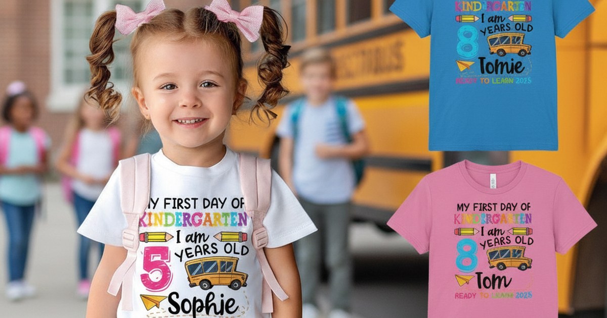 T-shirt Rentrée Scolaire Personnalisé en Coton : Le Souvenir Idéal pour Enfants