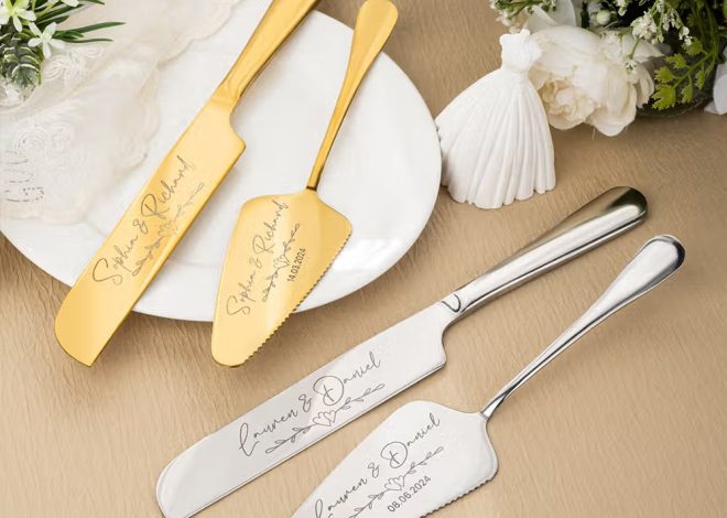 Set de Couteau et Spatule à Gâteau Personnalisés : Le Détail Inoubliable de Votre Mariage
