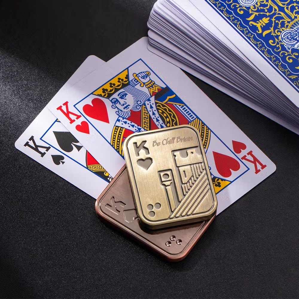 Fidget Slider Poker Personnalisé : Le Jouet Anti-Stress Métallique Incontournable