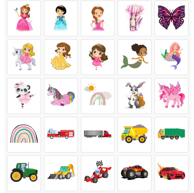 Aperçu des motifs de gourdes personnalisées pour enfants