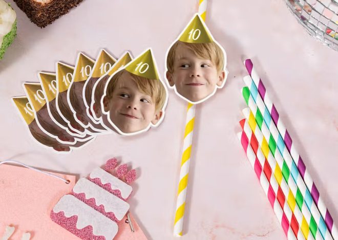 Pailles en Papier Personnalisées avec Photo : La Touche Fun pour vos Fêtes