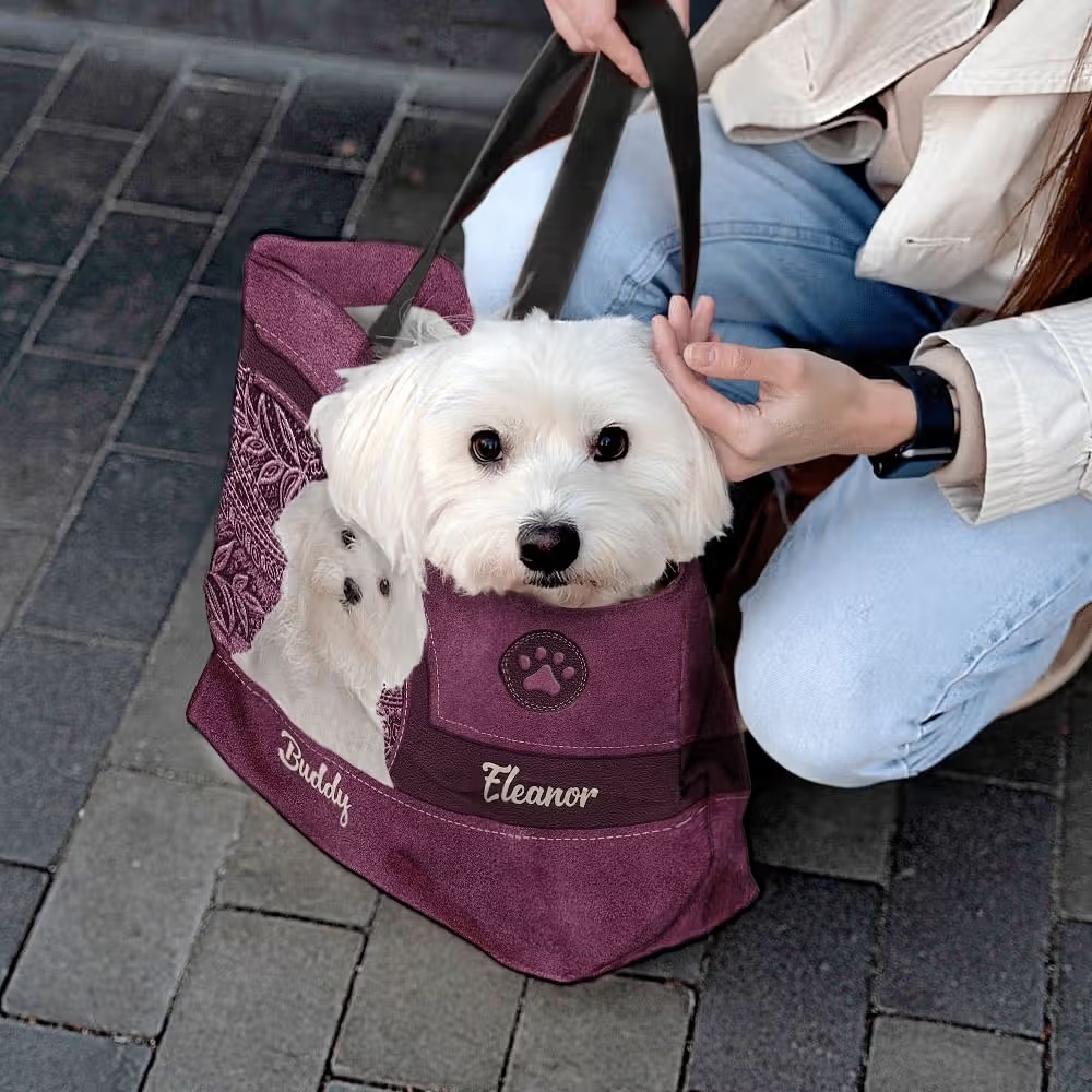 Sac Cabas Rétro Personnalisé avec Photo d’Animal : Le Compagnon Idéal des Amoureux des Animaux