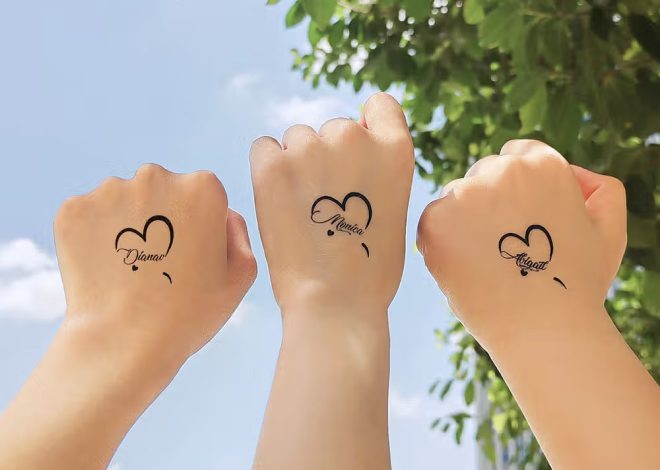 Tatouages temporaires personnalisés avec prénoms : l’art corporel éphémère à partager